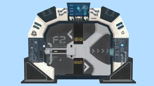 写实科幻门建筑道具蒸汽朋克