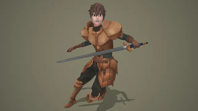 骑士 铠甲战士 骑士铠甲游戏角色模型