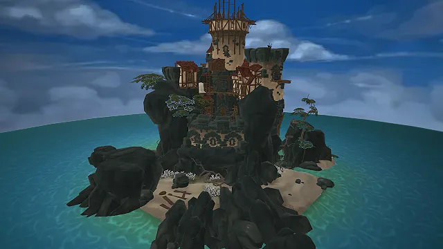 卡通风格  海岛堡垒  中世纪城堡  海盗风  幻想风格