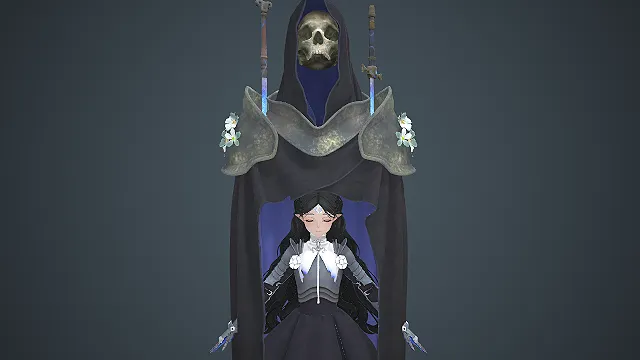 亡灵守护  骷髅兜帽  精灵少女  斗篷庇护