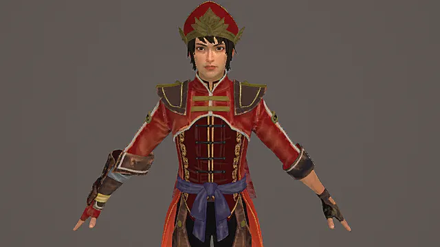 赤焰少帅·巾帼将领型女武官套装