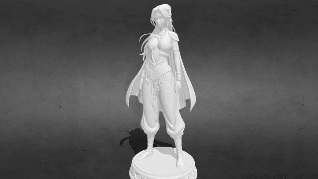 焰女士 奇幻人偶stl.stl
