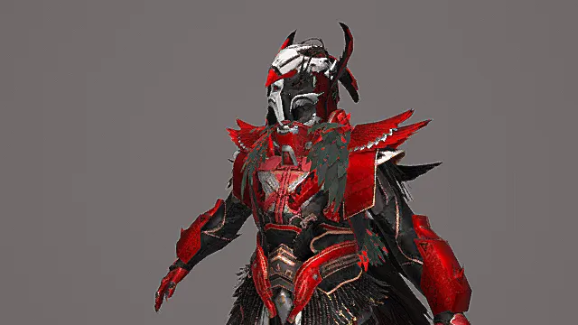 猩红魔翼战甲3D模型