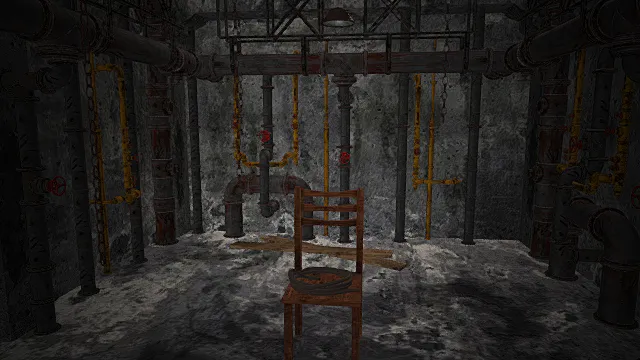 废土工业管道密室游戏场景模型