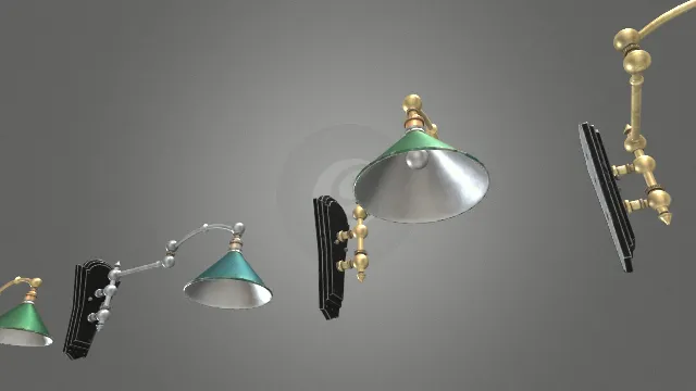 不同形状颜色家用摆臂灯壁灯家具