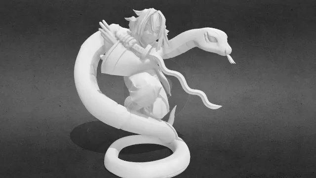 伊黑小芭内(鬼灭之刃)obj.obj