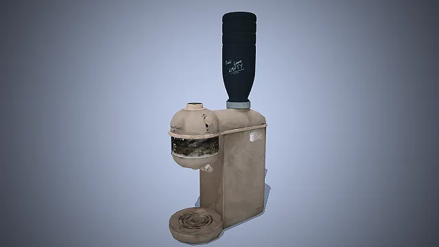 一台复古破旧饮水机3D模型