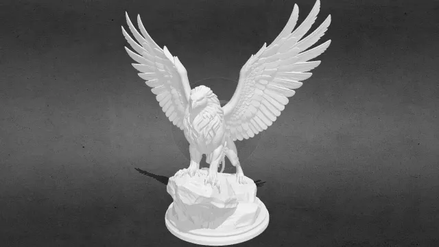展翅的狮鹫stl.stl