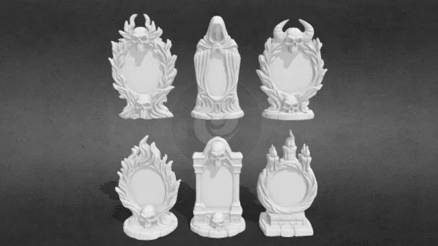 鬼屋镜框 合集包obj