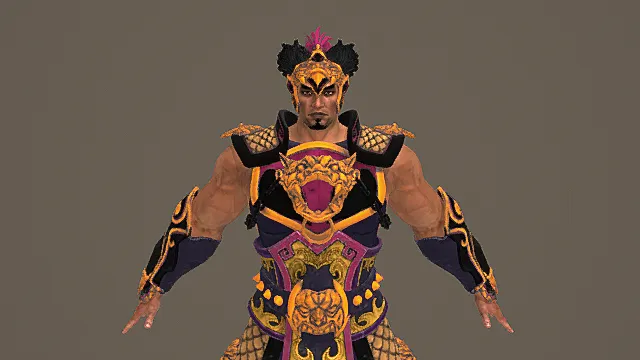 紫金狂狮·猛将型力士铠甲套装