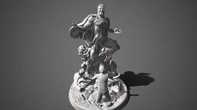 沙赞  双形态  神力者  碎裂纹理  凡人觉醒神力  灰模  