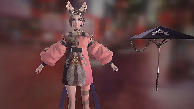 游戏角色中公孙离的“无限星赏官”皮肤3D模型