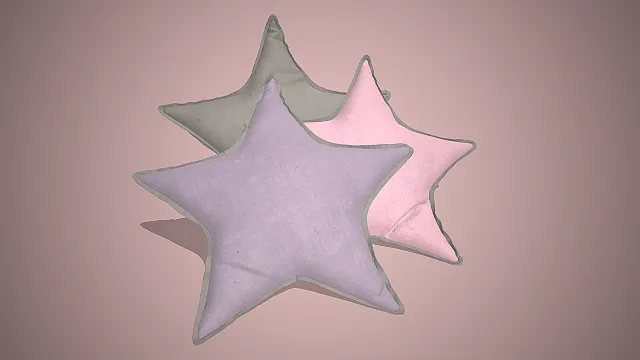 五角星造型抱枕  儿童房装饰  软萌治愈系  法式奶油风