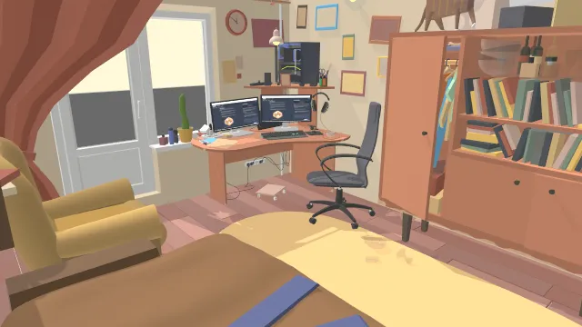 卧室房间布局家具装饰场景