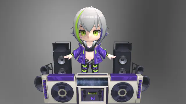 少女偶像  3d模型 手办 pbr模型 