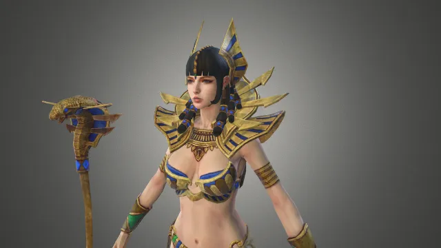 游戏模型 人物模型 埃及法老 游戏皮肤