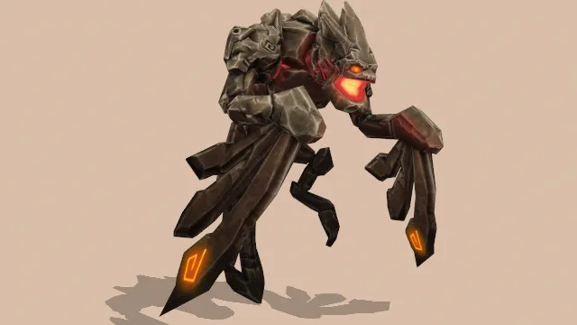 会喷火的石头怪物怪兽模型