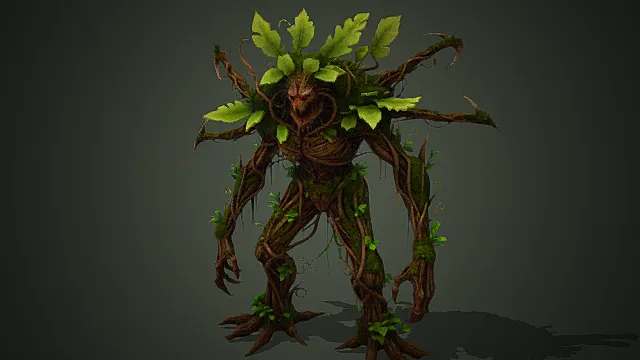 丛林荆棘树人模型