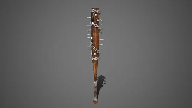 钉刺武器  铁链装饰  改装  棒球棍  武器  锈迹斑斑