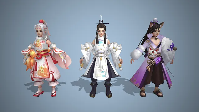 古风时装  Q版少年  仙鹤道袍  东方美学设计