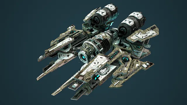 次世代战舰飞船Albatar Spaceship