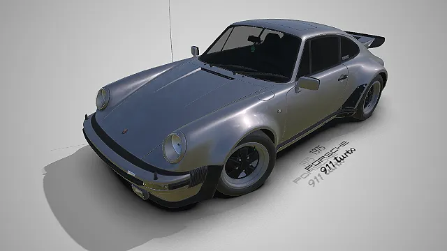【CG】1975款保时捷911 930 Turbo复古跑车3D模型_original_549605.zip