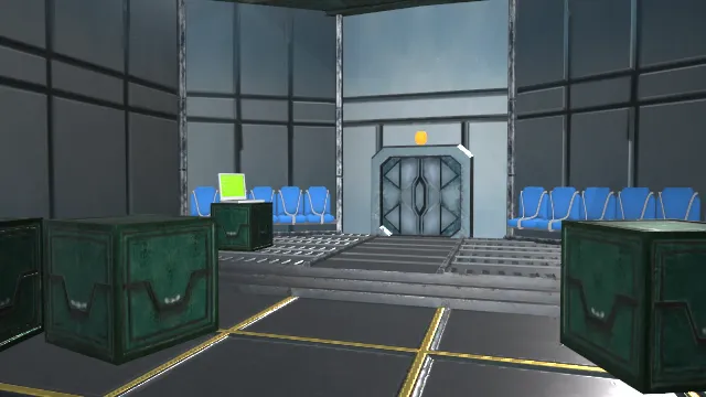 科技太空空间站航天器地图房间