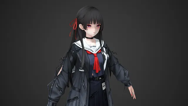 混搭  水手服  少女形象  工装外套  撕裂长袜  JK 制服  