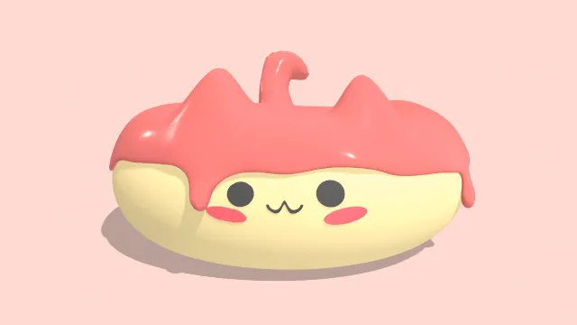 甜甜圈猫烘焙甜点食物旋转动画