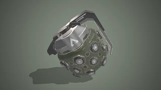 科幻破片手雷  战术保险握把  做旧磨损  高爆杀伤