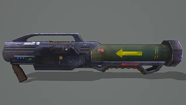 科幻战术风ATW火箭发射器3D模型