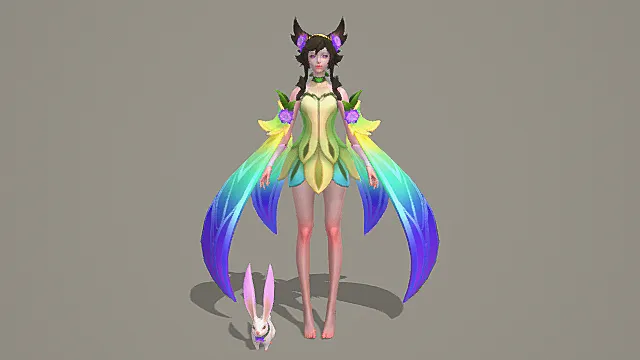 青岚花姬：幻彩花灵辅法套装