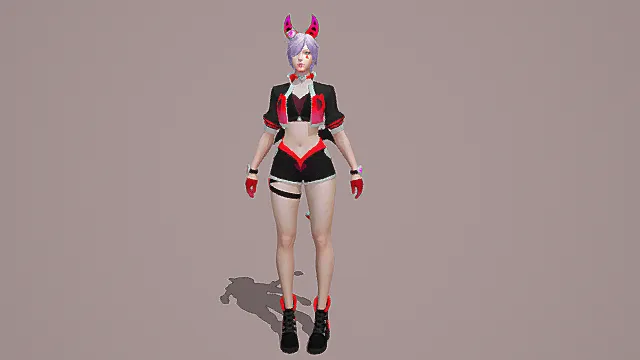 幻角妖姬：赛博潮装法刺套装