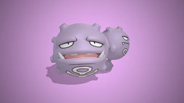 双弹瓦斯  毒属性  宝可梦  双体造型  卡通形象