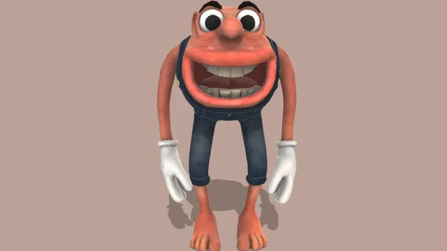 卡通风格化游戏人物角色模型