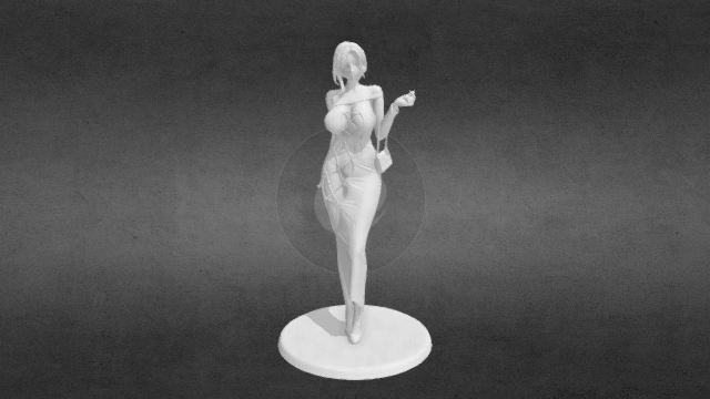东滩旗袍美女_obj.obj