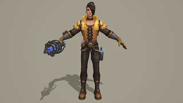 蒸汽朋克风格科技战士3D模型