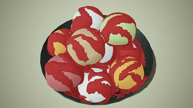 雪球冰激凌   草莓酱味    冰激凌