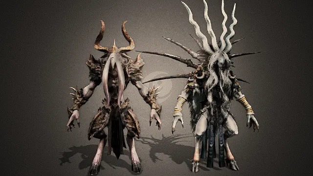 山羊怪物   怪兽   人形异形   恶魔   游戏野怪