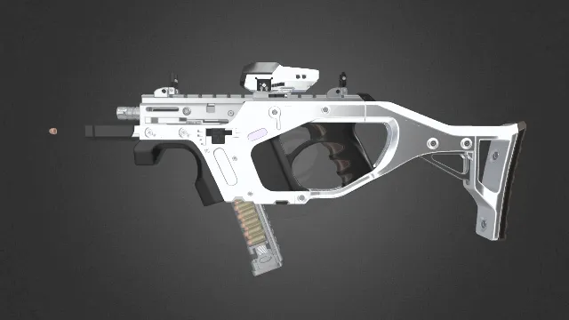 现代战术风格的3D枪械模型