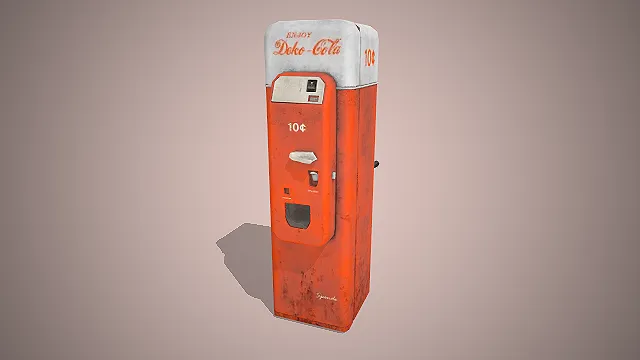 自动售货机  商业道具模型  金属取货口  汽水贩卖机