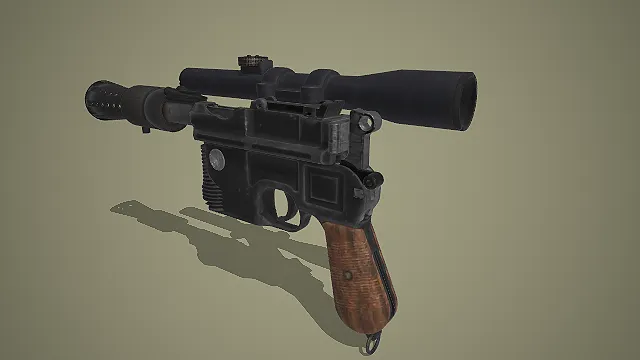 黑色狙击手枪模型：精准射击的利器