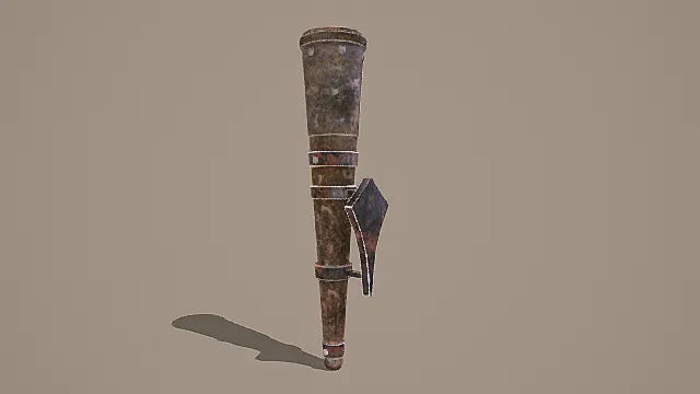 复古金属火铳3D模型