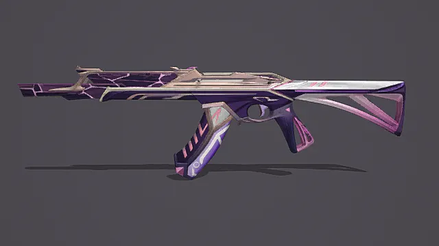 奇幻幻彩风紫粉晶裂步枪3D模型