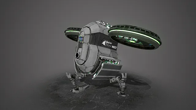 Buster Drone 3D模型带动画