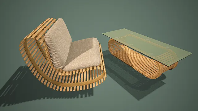 茶几座椅  3D模型