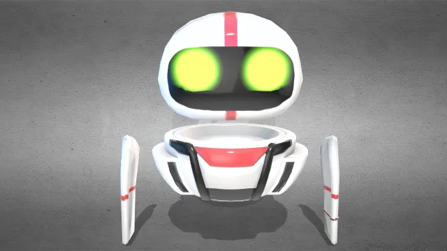 旅游小型智能机器人打招呼动画