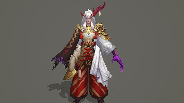 《阴阳师》茨木童子-万鬼待伏 典藏皮肤角色模型