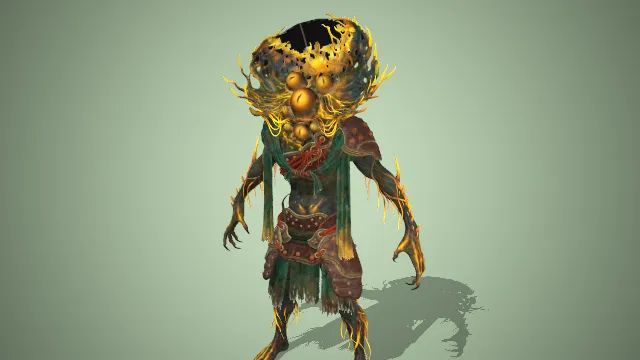 黑神话  竹笋  游戏模型  建模  妖怪