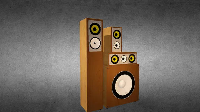 音箱    CD机   小音箱模型